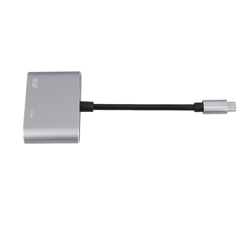 USB 3,1 type C к VGA многопортовый адаптер USB C к HDMI 4K конвертер UHD порт концентратор