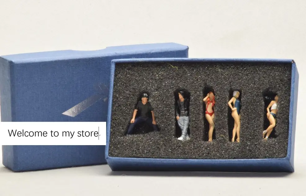 

mini resin figure car model doll suit model scene set