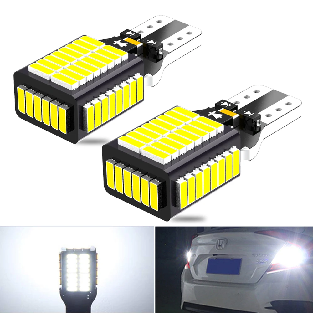 Фонари заднего хода светодиодные W16W T15 6000K 54SMD CANBUS без ошибок 12 В | Автомобили и