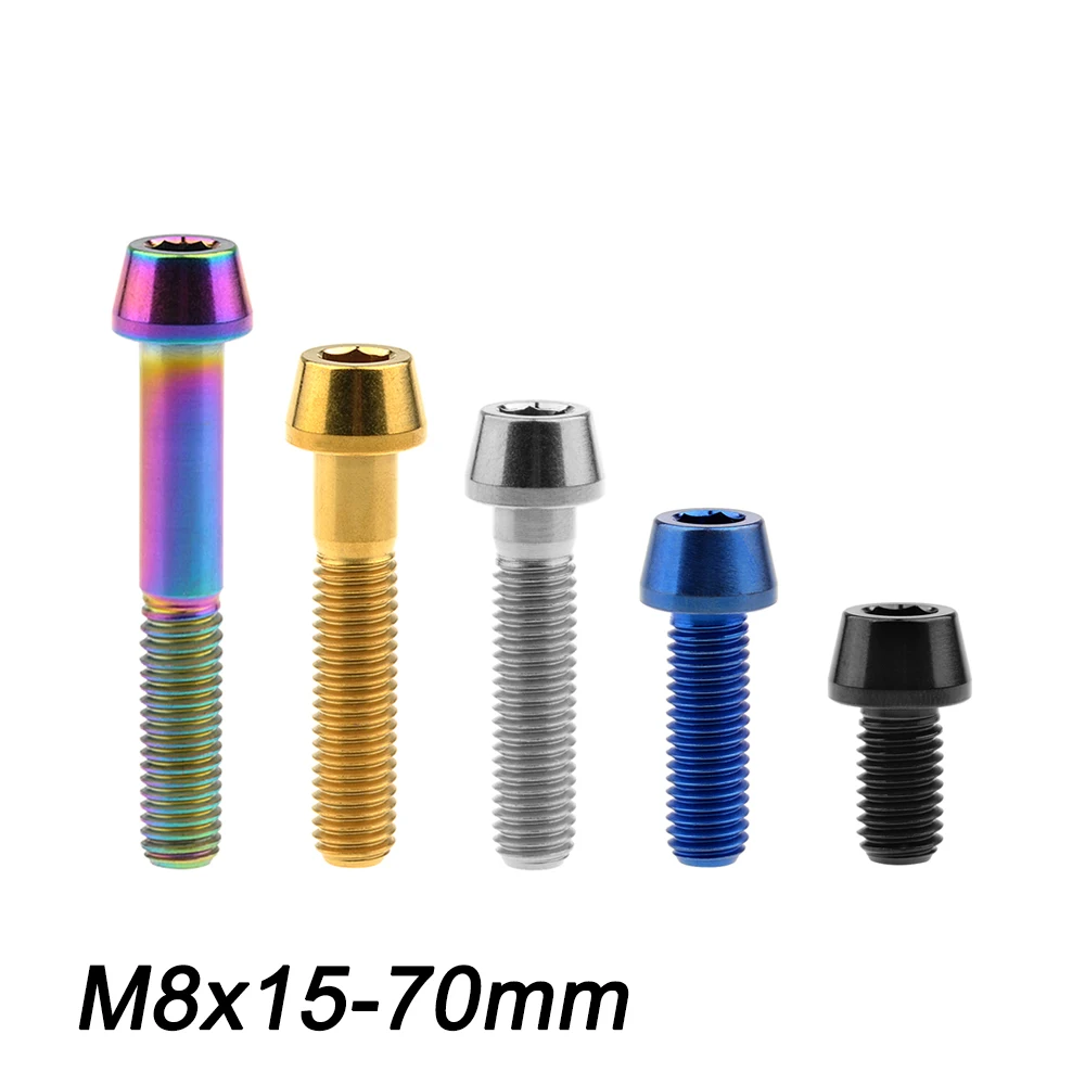 Титановые болты Xingxi с конической головкой M8x15 20 25 30 35 40 45 50 70 мм шестигранный ключ
