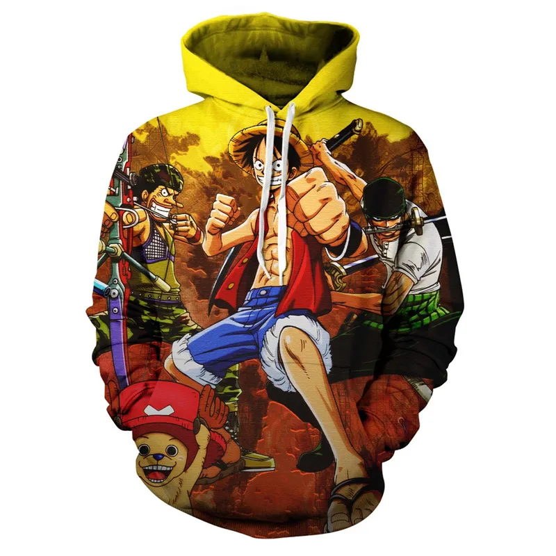 

Cloudstyle Anime 3D Hoodies Men Clothes 2019 Sweatshirts One Piece Luffy Print Pullovers Harajuku Tops Streetwear Large Size 7XL