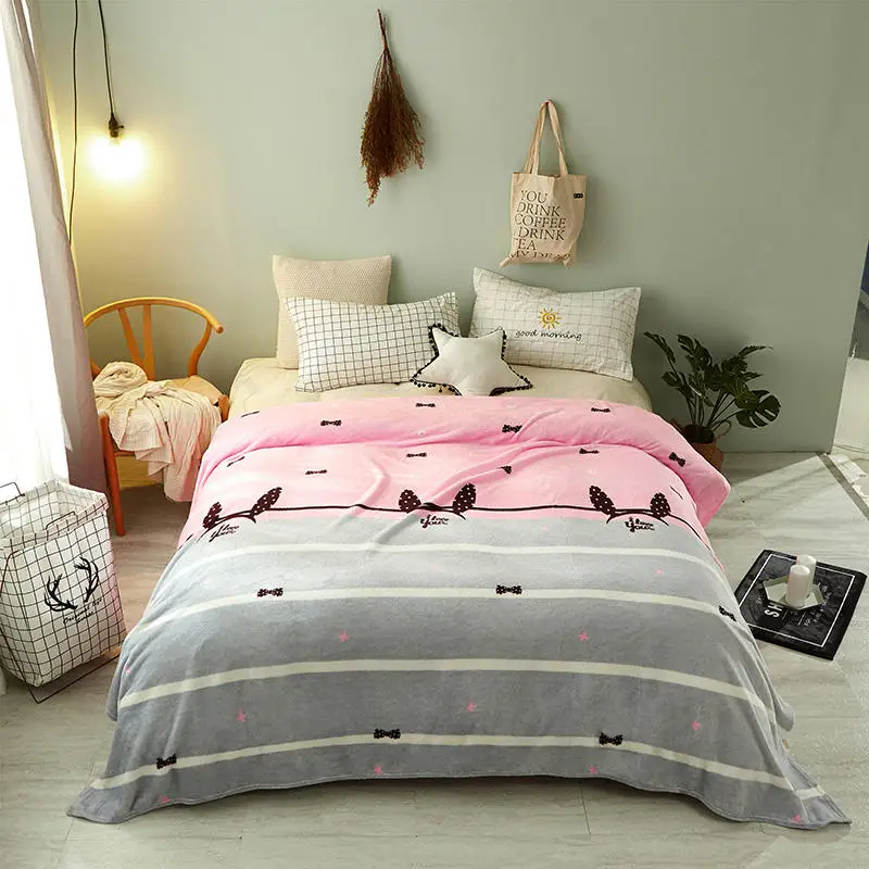 Роскошные взрослые дети одеяло с покемоном диван мальчик плед для на кровать искусственный мех кролика пледы пушистые флисовые одеяла Коралина покрывало - Цвет: Розовый