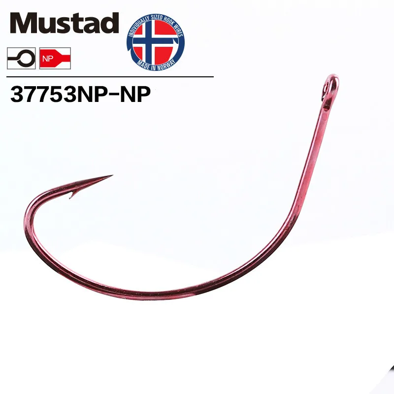 Mustad Norway Origin Wide KAHLE Jig Hook Baits Herring Sturgeon Fishing Hooks, 6 7/0,37753NP NP