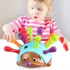 Hedgehog Shape Sorter Color Matching Games Stacking Toy for kids Early Learning Educational Interactive Toys Montessori Gifts 1