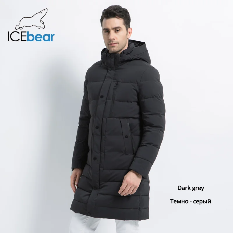 M601 ICEbear новая зимняя куртка ветрозащитная мужская хлопковая модная мужская парка повседневная мужская куртка Высокое качество Мужская куртка MWD18826I - Цвет: M601