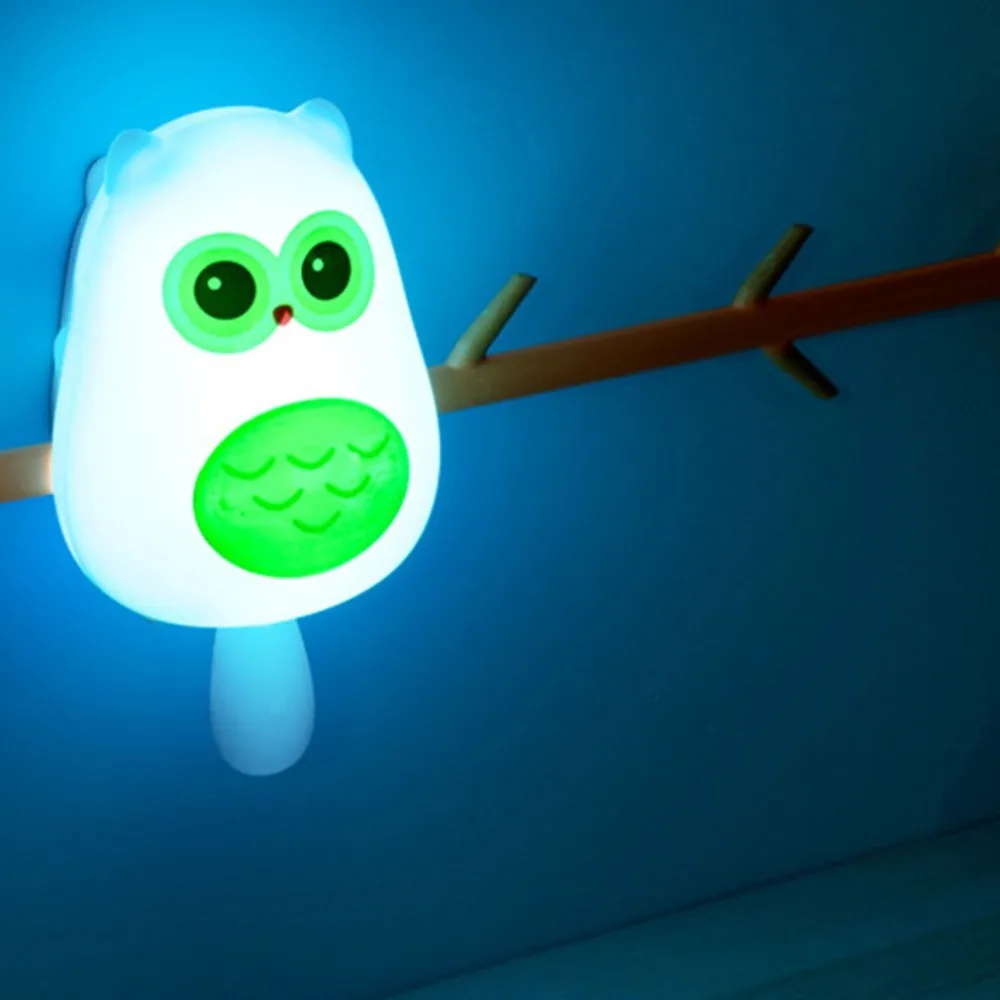 

Remote Control Cute owl Five dimmable Night Light Universal LED Light Atmosphere Night Light Cabinet Light Home Decoration Lamp
