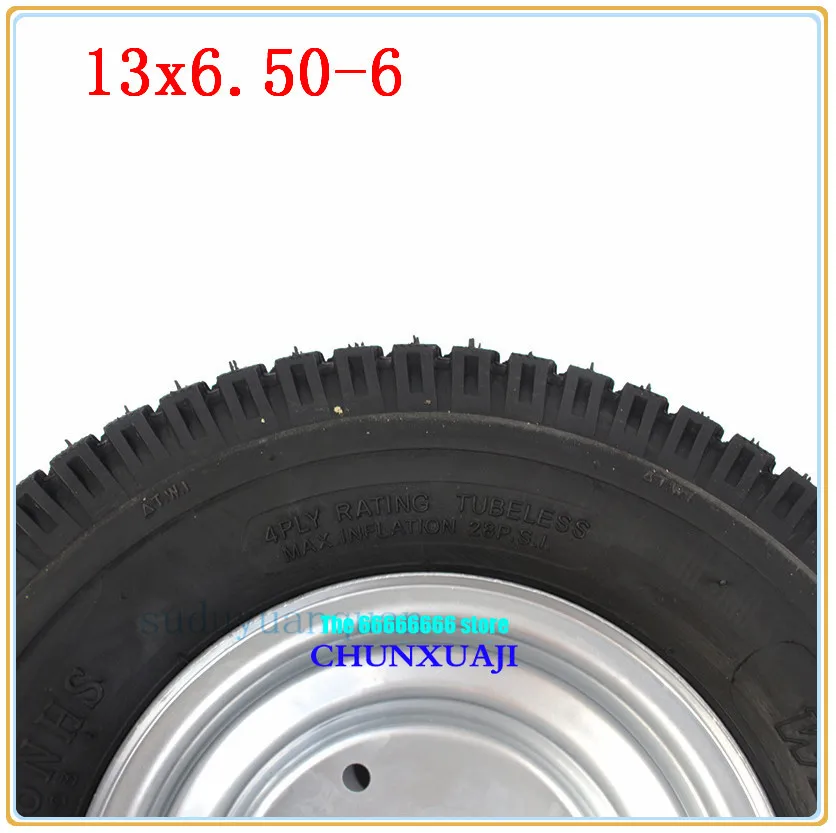 13 дюймов вакуумные колеса 13x6. 50-6 шины для 4 колеса ATV Go-kart экскурсионные автомобильные аксессуары для ГОЛЬФ багги косилки газонокосилки