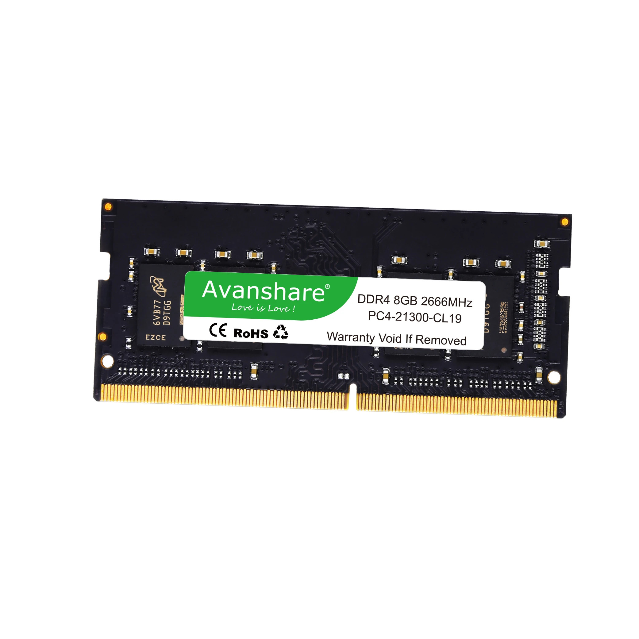 ОЗУ Avanshare DDR4 8 ГБ 4 16 2400 МГц 2666 3200 Sodimm для ноутбука высокопроизводительная память