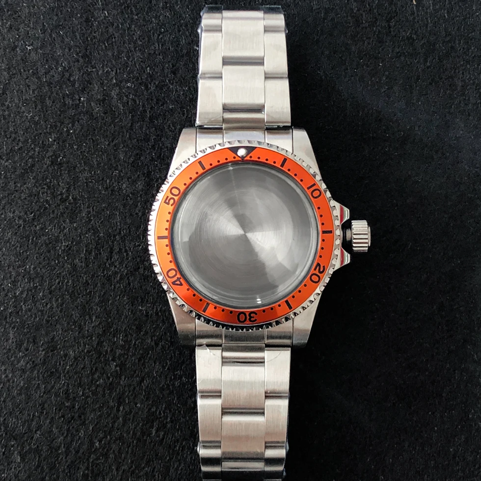 Watch accessories 39.5mm stainless steel case, aluminum bezel, acrylic glass, suitable for Japanese NH35 movement P1 