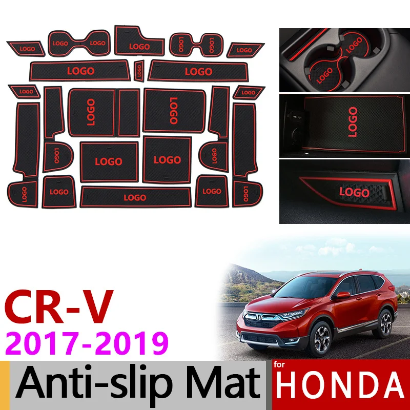 Защитный щит от грязи для Хонда сrv CR-V CR V 5th Gen V подложки затворный слот подставка Противоскользящий коврик для украшения интерьера автомобиля гель