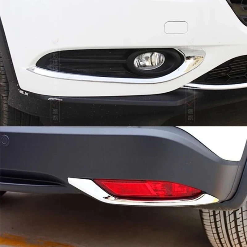 For Honda HR-V HRV Vezel 2014-2018 ABS Front rear Fog Light Lamp Foglight Decoration Sticker Cover Trim Exterior Accessories | Автомобили