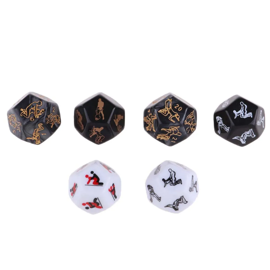 6 Pcs Love Says Love Dice For Lover Couple Loves 1.2cm Plastic