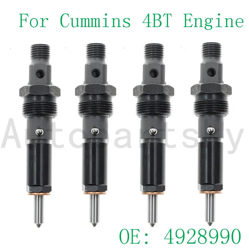 4 шт. новые топливные инжекторы с резьбой M14 для CUMMINS 4BT дизельного двигателя 4928990