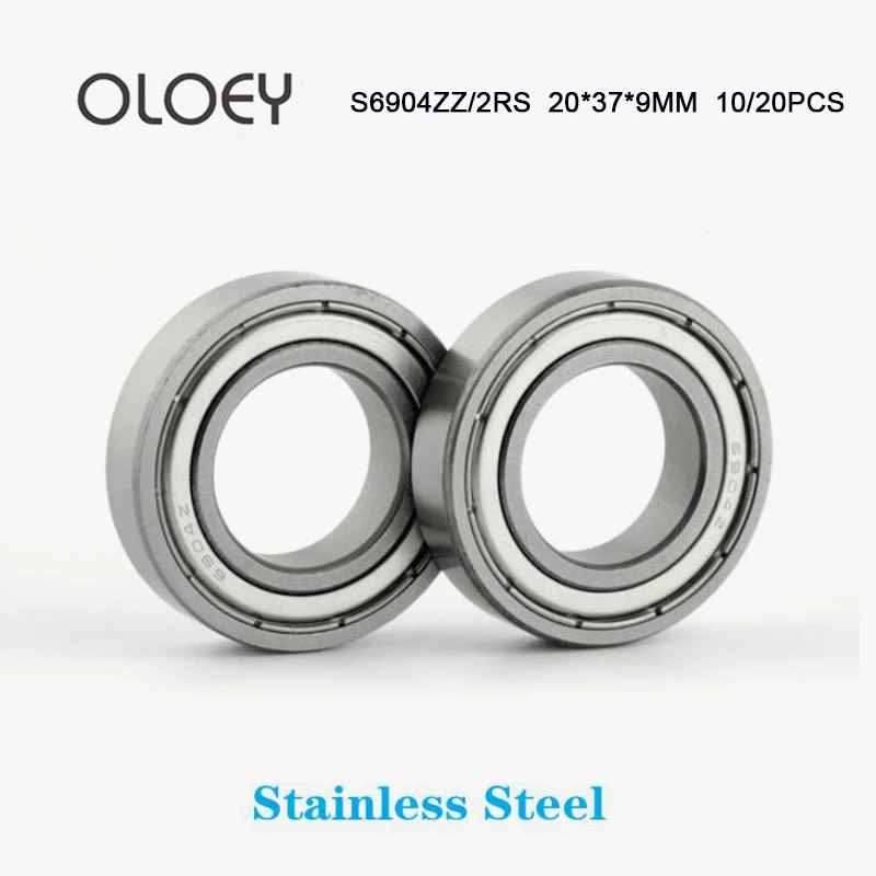 

10/20 шт., шарикоподшипники с глубоким желобом из нержавеющей стали