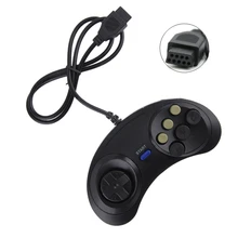 Классический проводной 6 кнопок Ручка джойстика игровой контроллер для SEGA MD2 PC MAC Mega Drive игровые аксессуары универсальный пульт дистанционного управления