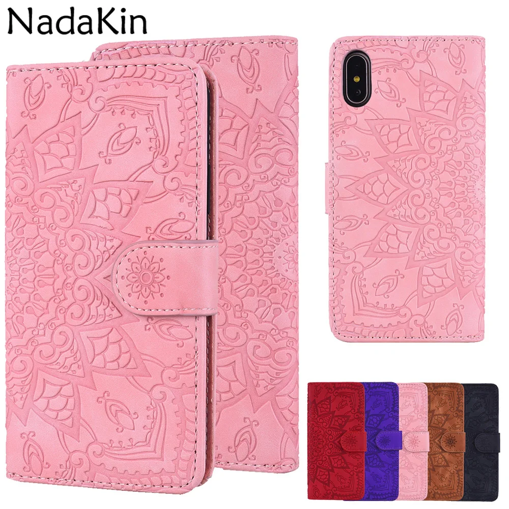 Роскошный тисненый Чехол-книжка для Huawei Mate 10 20 Lite P30 Pro P Smart Honor 10 Lite Флип кожаный чехол