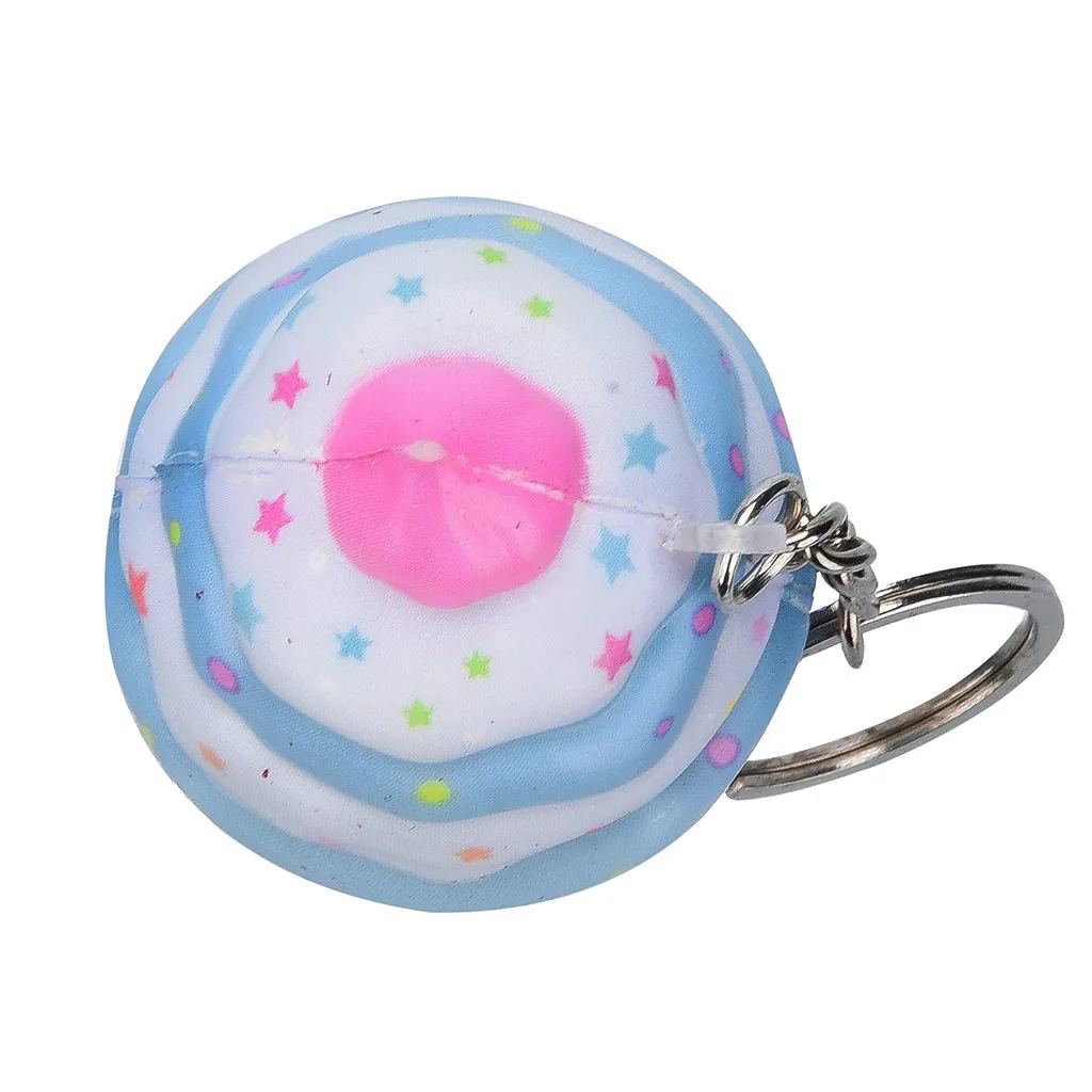 Ice Cream squeeze toy Pendants Creative Gift Simulation Cake Slow Rising Straps Bread Toys Backpack Accessories Decorations #A