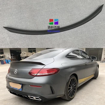 

For Mercedes C Class W205 Spoiler Carbon Fiber Rear Trunk Spoiler wing C200 C250 C300 C180 C350 Coupe 2 Door Car 2014 - UP