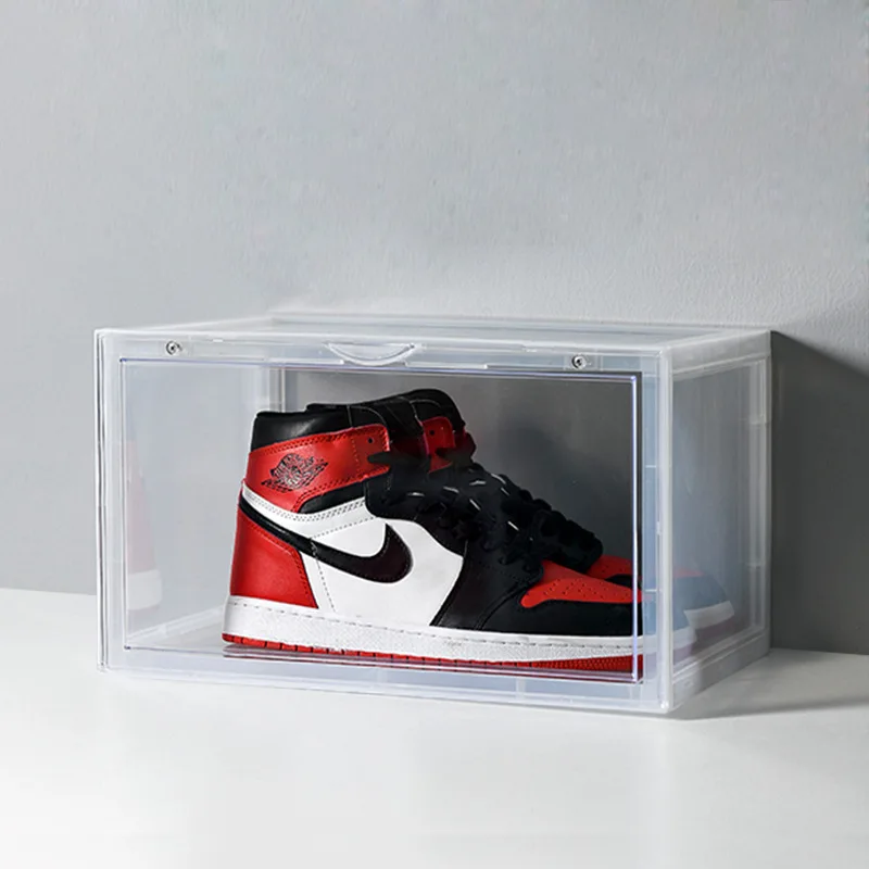 Side Open Sneakers Storage Display Box With Closure Steady