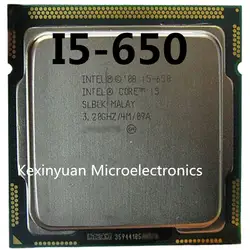 ПК компьютер Intel Core i5-650 i5 650 процессор (4 м кэш, 3,20 ГГц) процессор LGA 1156 100% работает правильно настольный процессор