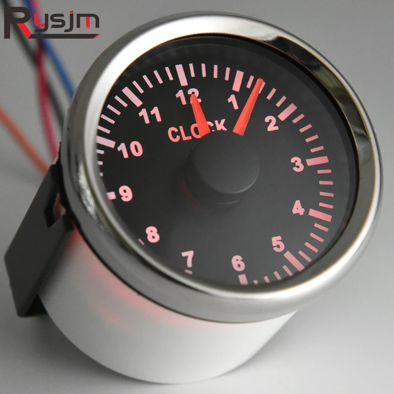 Medidores de reloj impermeables de 52MM, 0 ~ 12 horas, con retroiluminación  roja, para coche, barco, instrumento, accesorios para yates|Relojes| -  AliExpress