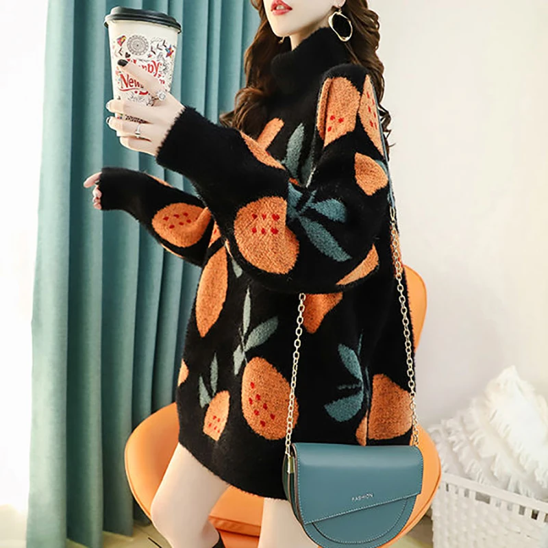 Letters Printed Round Neck Sweatershirt Women's