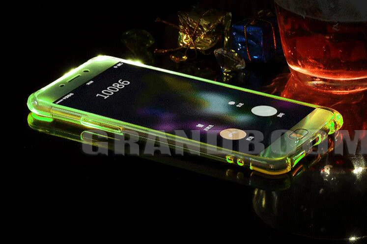 100 шт светодиодный чехол для samsung Galaxy S9 Plus S8 Note 9 8 напоминание входящий вызов Модный чехол