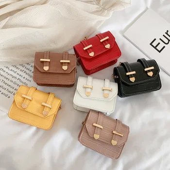 

Girls Mini Cute Chain Crossbody Bags PU Leather Coin Purse Small Messenger Bags Kids Round Shoulder Bags Protable Handbags