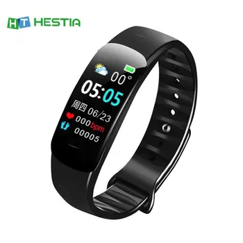 

C1 PLUS Li-Polymer Color Screen Smart Bracelet Pedometer Heart Rate Blood Pressure Blood Oxygen Sleep Monitor Sports Smart Band