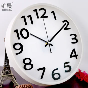 

Nordic Wall Clock Vintage Living Room Simple Modern Design Wall Clock Round Minimalist Unique Wandklok Home Watch AA60WC