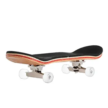 

Professional Type Bearing Wheels Skid Pad Maple Wood Finger Skateboard Alloy Stent Bearing Wheel Fingerboard Novelty Gag Toys