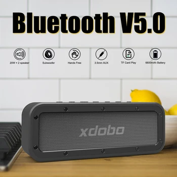 

Soundbar IPX7Waterproof Type-C Portable Double horn 40W stereo High-Power Wireless Bluetooth Speaker Subwoofer TWS bass Column