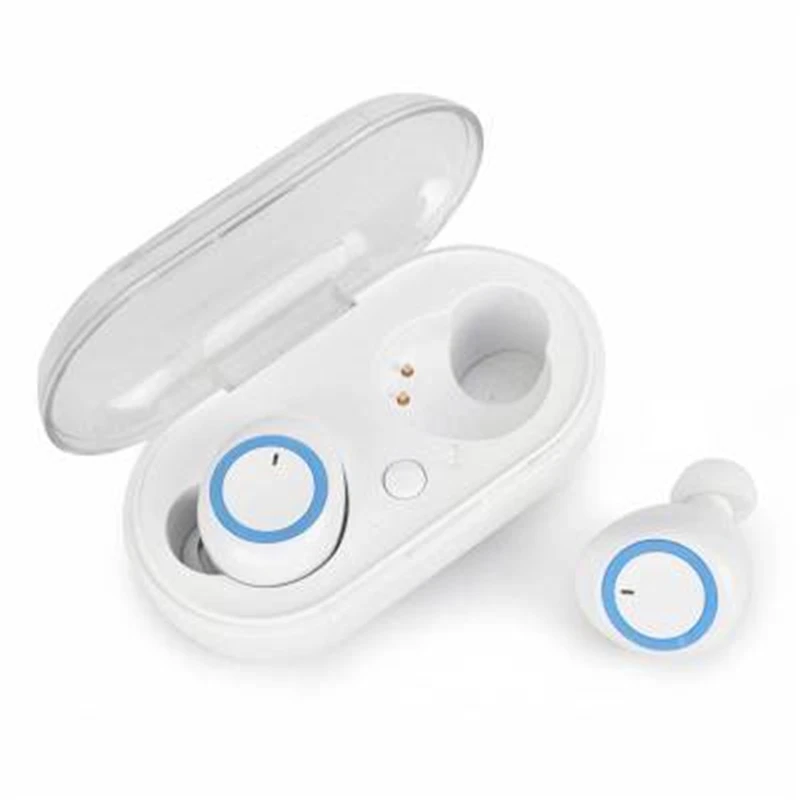 Briame TWS, беспроводные Bluetooth наушники, стерео басы, наушники Bluetooth 5,0 с микрофоном, свободные руки, 3D стерео звук, наушники - Цвет: White-Blue