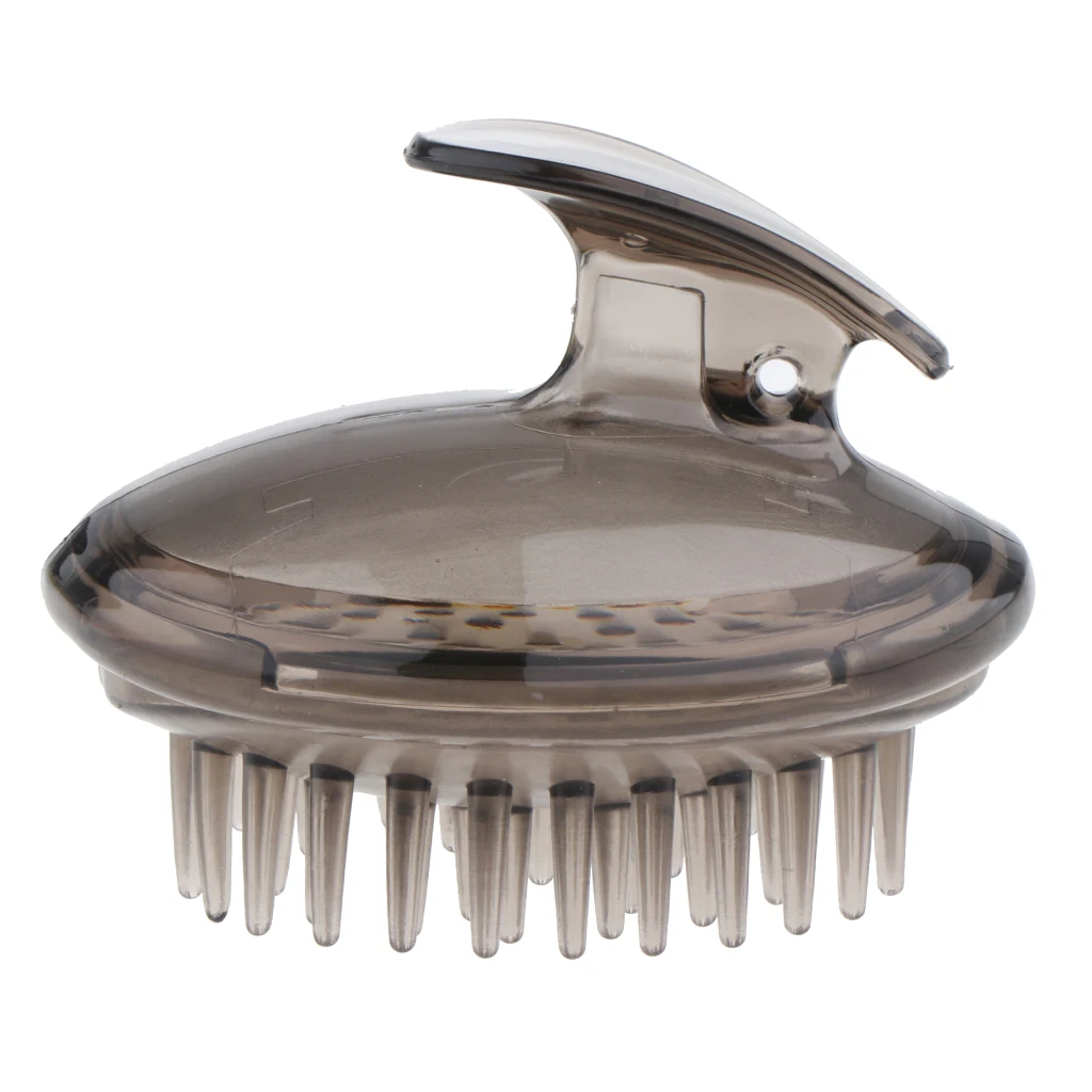 Gray Silicone Shampoo Scalp Shower Hair Washing Bathing Massager Brush Comb For Pets Dogs Cats