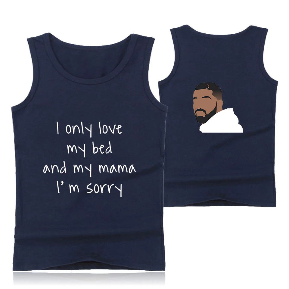 Drake Мужская Звезда Новая мода рубашки без рукавов майка Мужская Фитнес рубашка мужская фуфайка для бодибилдинга тренировки форма для гимнастики Фитнес Мужчины
