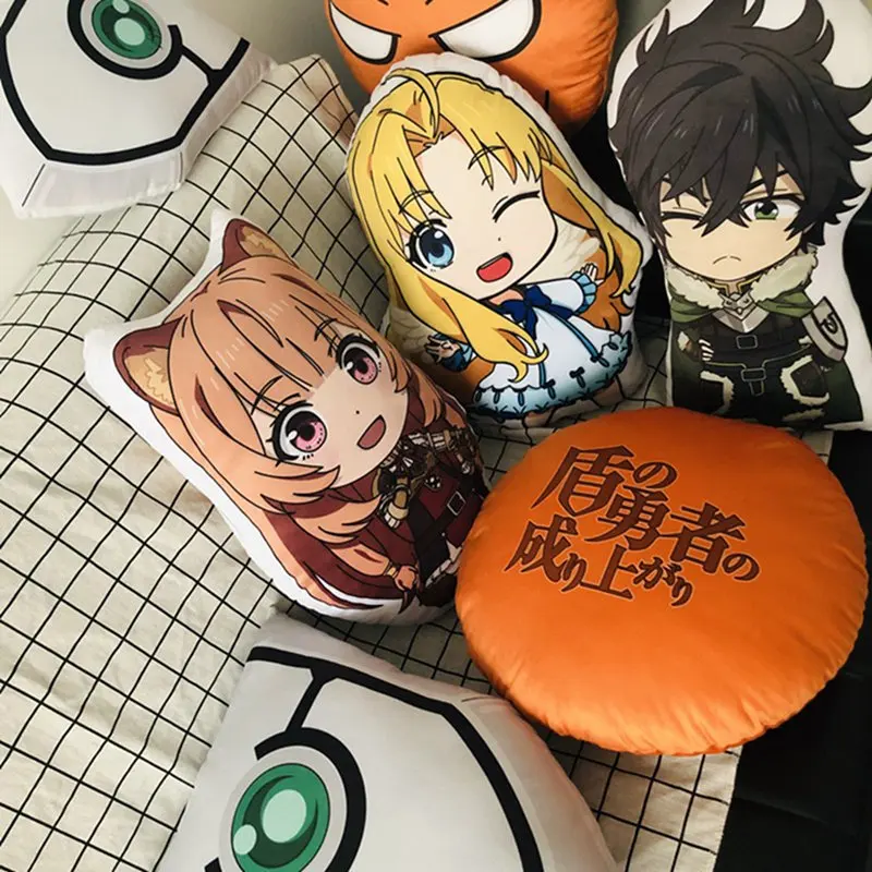 3 Styles 42CM Anime Shield Hero Plush Toy Cushion Cartoon Throw Pillow Doll Children Toy Gifts