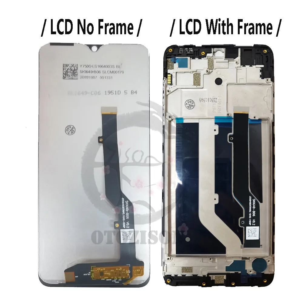 6.49inch Display For ZTE Blade 20 Smart V1050 V2050 LCD With Frame