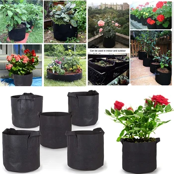 

Grow Bag Flower Pot Garden Vegetable Plants Pot Grow Bag Planter Garden Supplies Greenhouse Seedling Grow Bags Basket D30