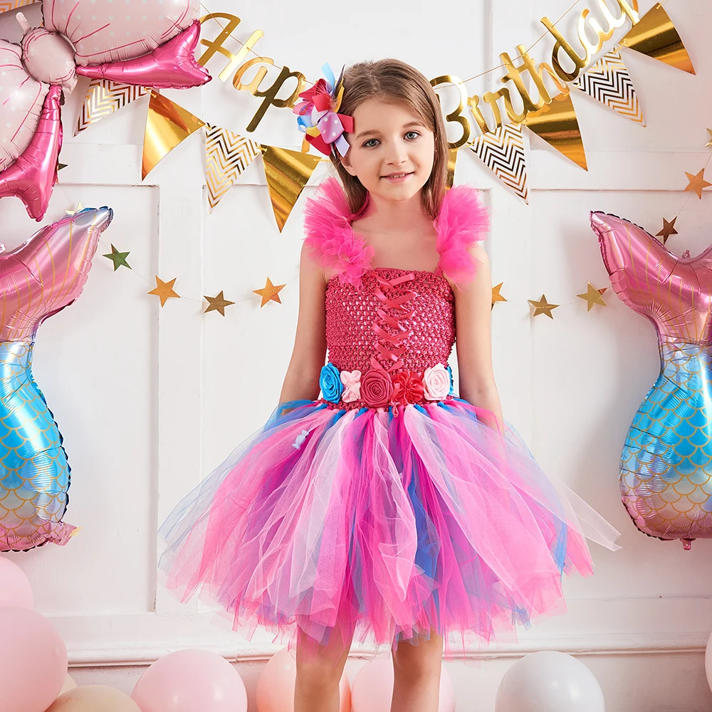 Candy Lollipop Birthday Tutu Dress For Girl Candyland Carnival Pageant  Party Costume Rainbow Princess Purim Halloween Clothes - Girls Party Dresses  - AliExpress