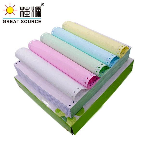 Papier d'impression sans satisfaction pour imprimante matricielle, forme  informatique, 1000 feuilles, 5 couches, une colonne, un groupe par feuille,  5 L, 1G - AliExpress