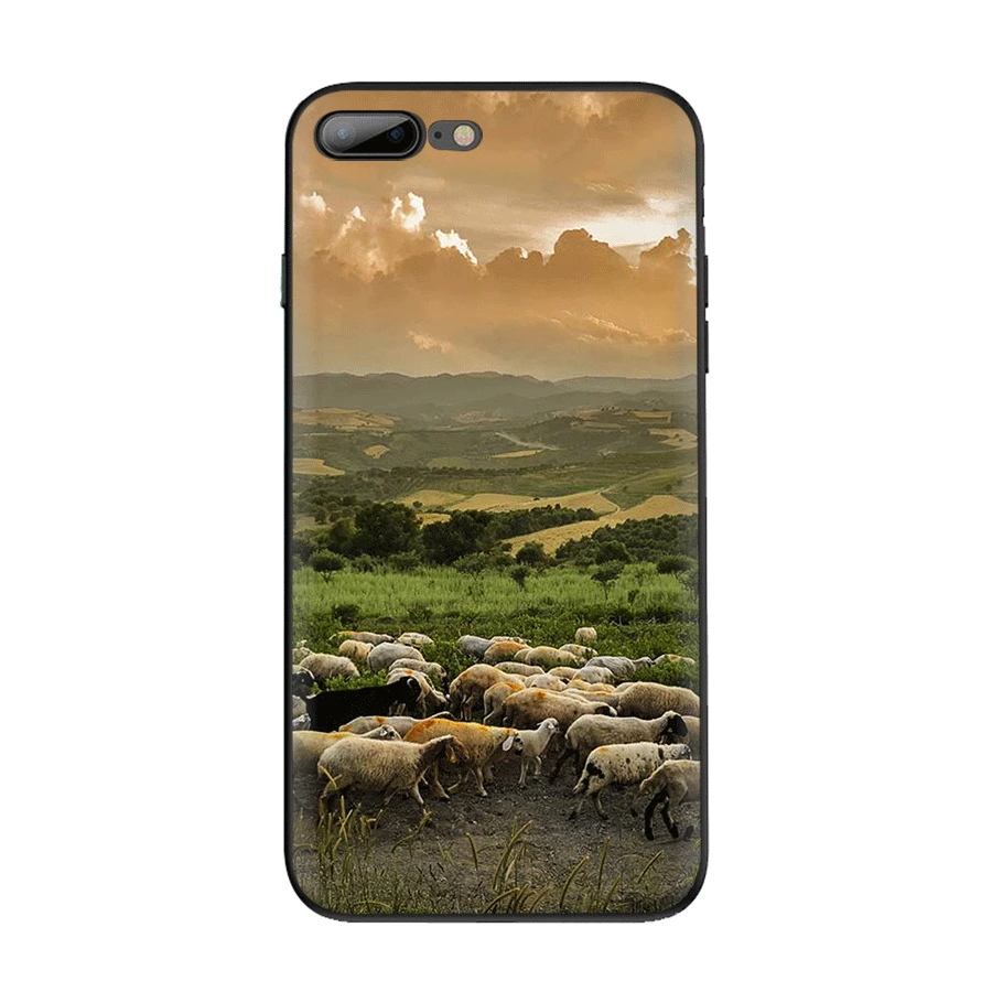 Чехол для мобильного телефона TPU для iPhone 11 Pro X XS Max XR iPhone 6 6S 7 8 Plus 5 5S SE Sheep Shell