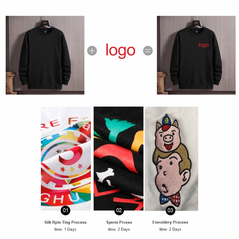 High Quality Cotton Sweater Custom Logo Print Embroidery Personal Design Brand Hoodies 7 Colors Sweatershirt WESTCOOL 2021