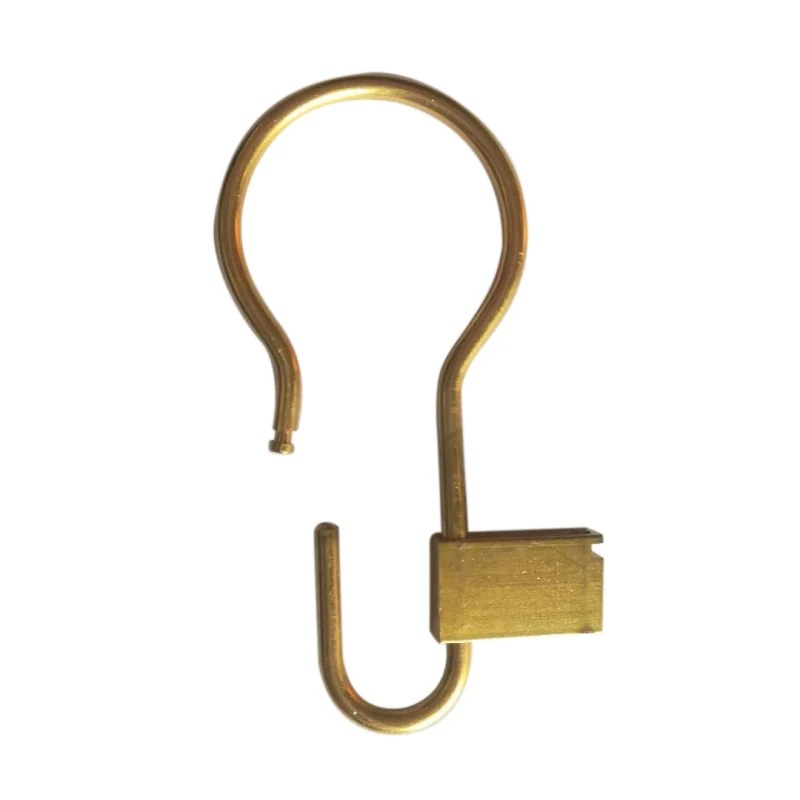 

Men Women Copper Keychain Holder Simple EDC Camping Tool Key Chain Outdoor Portable Lightweight Key Ring Buckle Hook