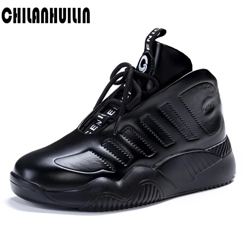 

High bottom women ankle boots snow winter sneakers cow leather silver boots botas ladies height Increasing platform bootas mujer