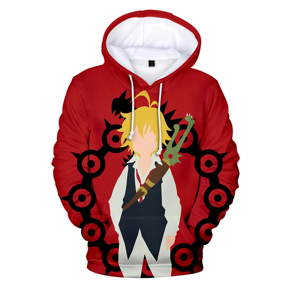 Модные 3D толстовки Meliodas для мужчин и женщин новинка 2019 года худи Nanatsu No Taizai самый