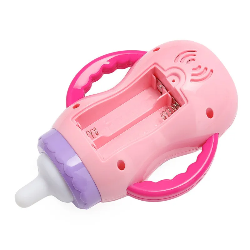 Baby Toys Kids Sound Milk Bottle Toys Safe Music Light Milk Bottle Musical Learning Educational Toys For Children Feeding Tool