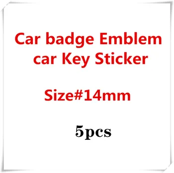 

Car styling 5pcs 14mm Car Key Sticker Logo For seat leon ibiza Alhambra Exeo Altea Arona Ateca car Accessories