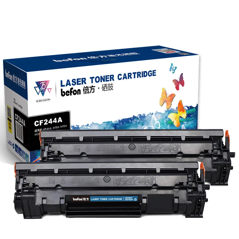 Befon-Reemplazo de cartuchos de tóner para impresora HP, recambio de tinta Compatible con HP CF244A, HP LaserJet Pro M15w, HP LaserJet M15a, MFP, M28w, M28a