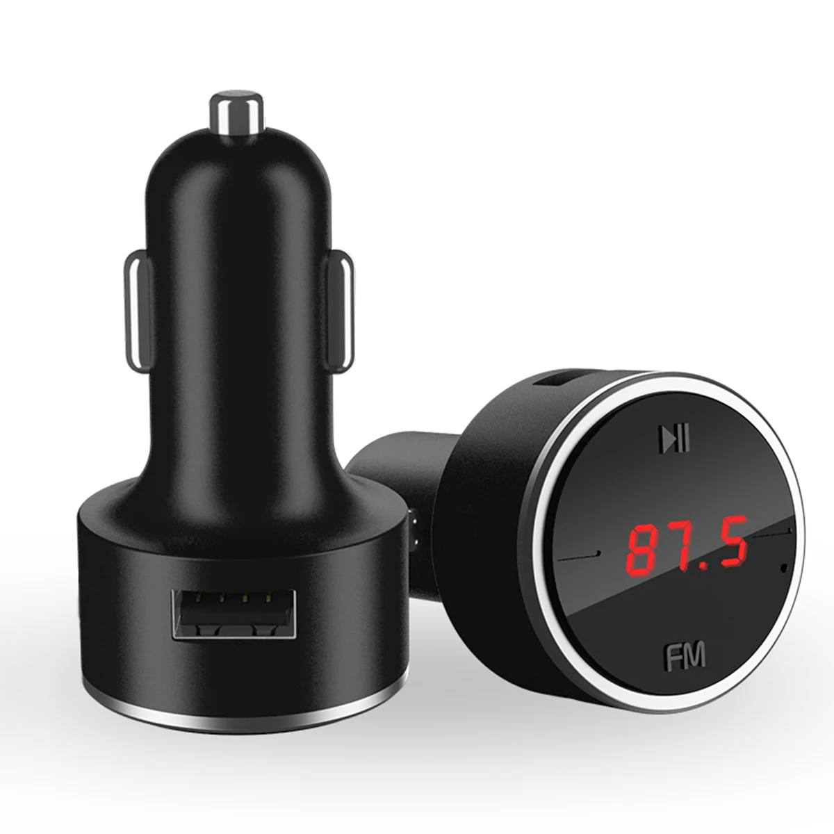 

Portable Car Charger FM Transmitter Radio Wireless BT MP3 Player Adapter Handfree Digital Display 2.4A Dual USB Charger