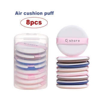 

Super Air Cushion Cosmetic Powder Puff Non-Latex Sponge Hygienic Professional Beauty Makeup Tools No Waste of Powders 8pcs/set